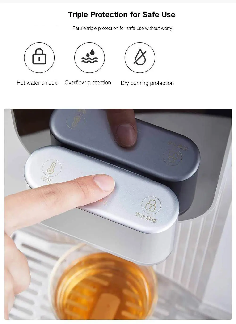Xiaomi Jimmy Jst-r310 настольный Установка смарт-очиститель воды 4l 7-скорость Температура регулировки дома фильтры для воды, новинка