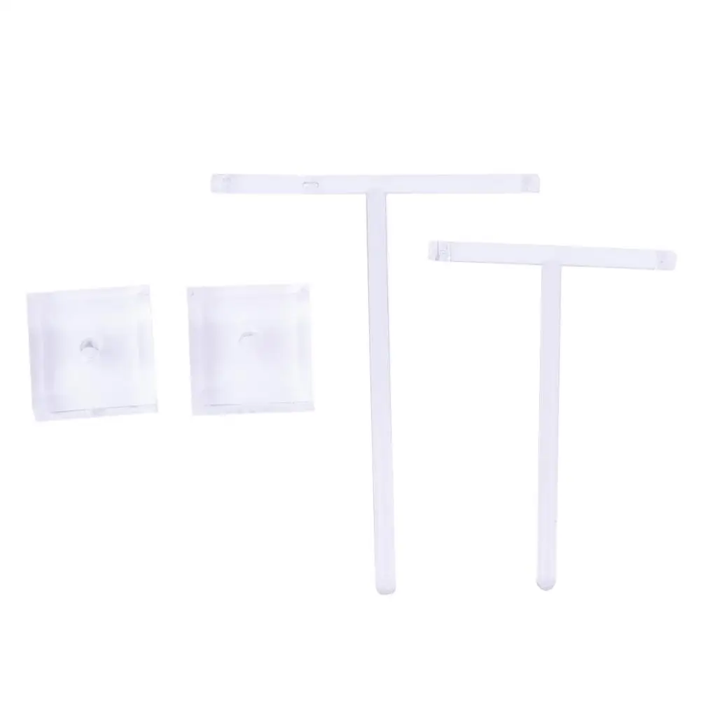 2pcs/pack Glass Earrings Jewelry Organizer T Bar Stand Holder Storage Hanger Showcase Rack | Украшения и аксессуары