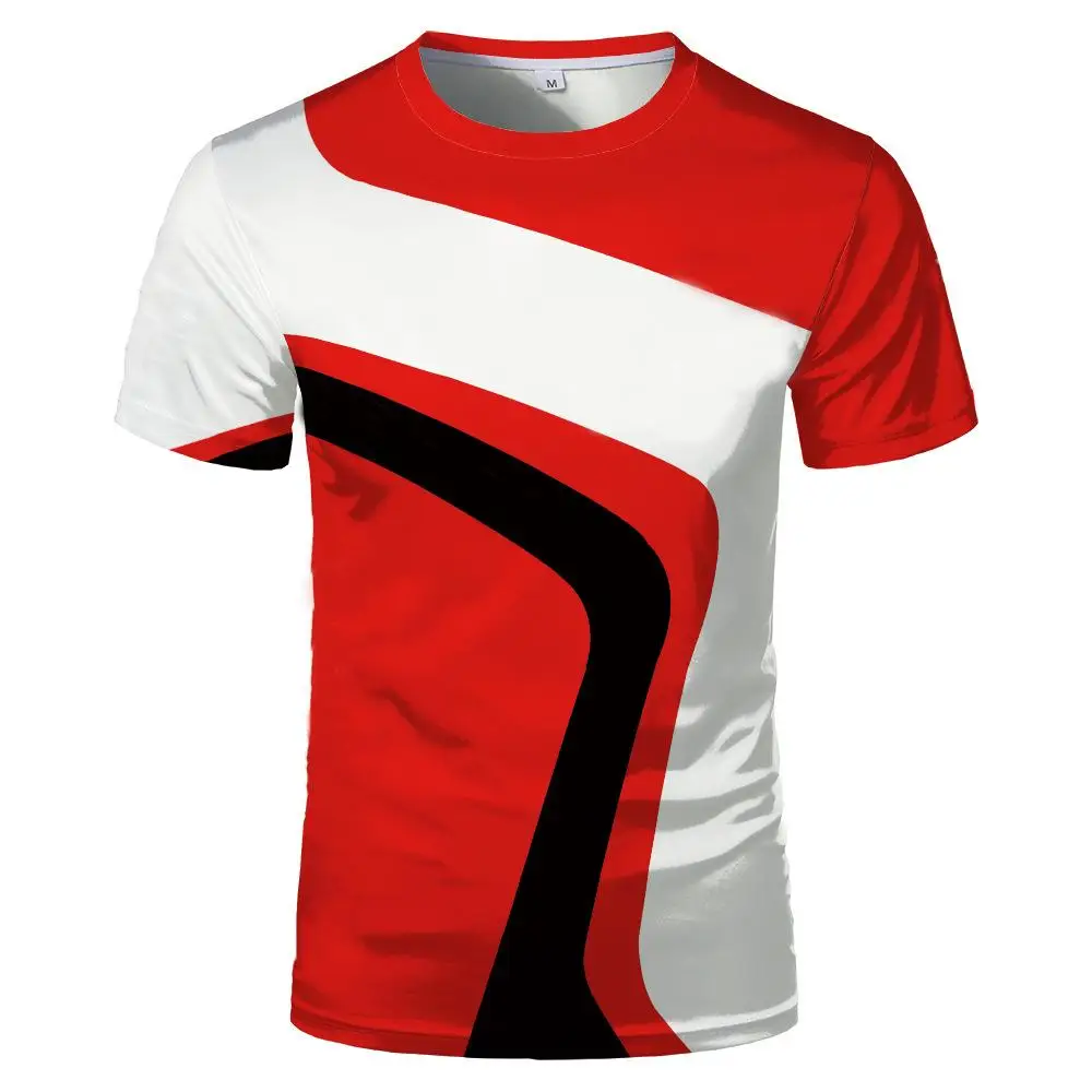 2021 summer promotion T-shirt competition suit men's short-sleeved sports fashion round neck hip-hop cool | Мужская одежда