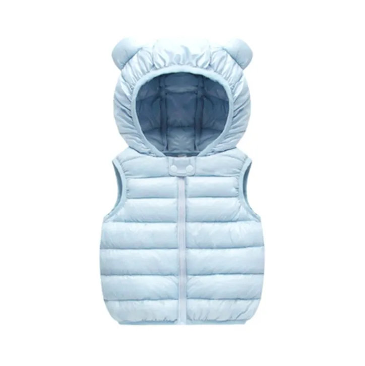 Детская одежда жилет новинка 2019 теплый хлопковый с капюшоном для маленьких