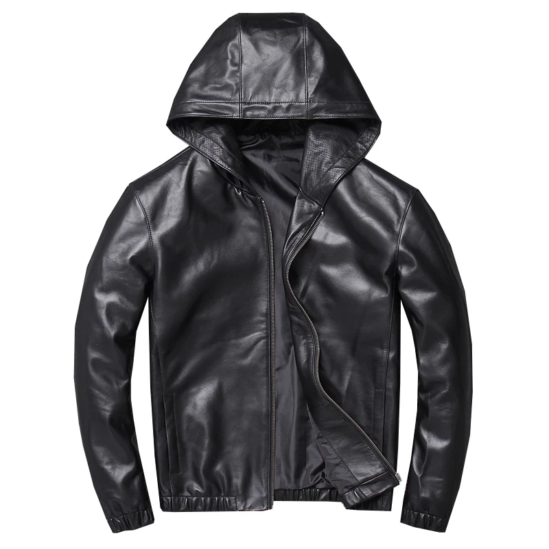 

New Men's 2020 Genuine Leather Jacket Men jaqueta couro homem male leather jacket motorcycle winter jackets mens sheepskin coat