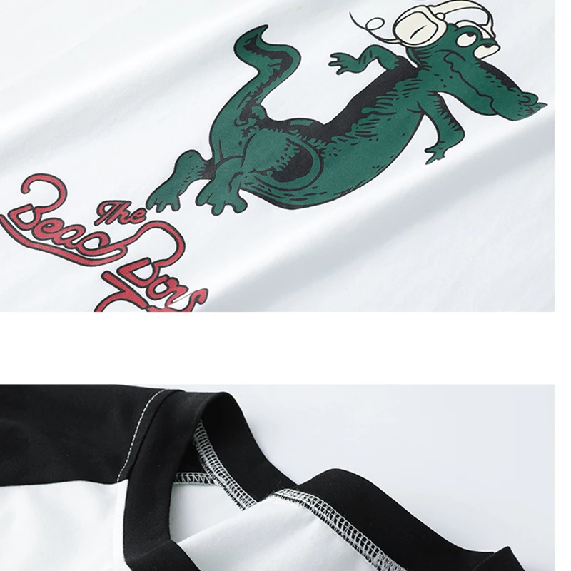 

Black Long Sleeve T Shirt Women Cotton Pactwork Cute Korean O Neck Graphic Tees Shirt Femme Soft Tshirt Woman Polera Mujer 2020