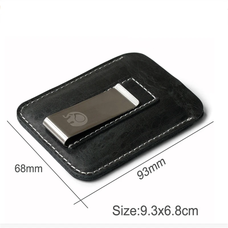 Новинка металлические Короткие Кошельки для денег 1 шт. мужской тонкий клатч из