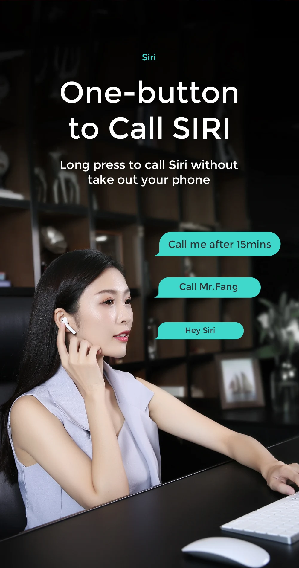 Joyroom Bluetooth5.0 Беспроводной стерео одиночный наушник сенсорный Управление легкие наушники с зарядный чехол с микрофоном для iPhone, Android