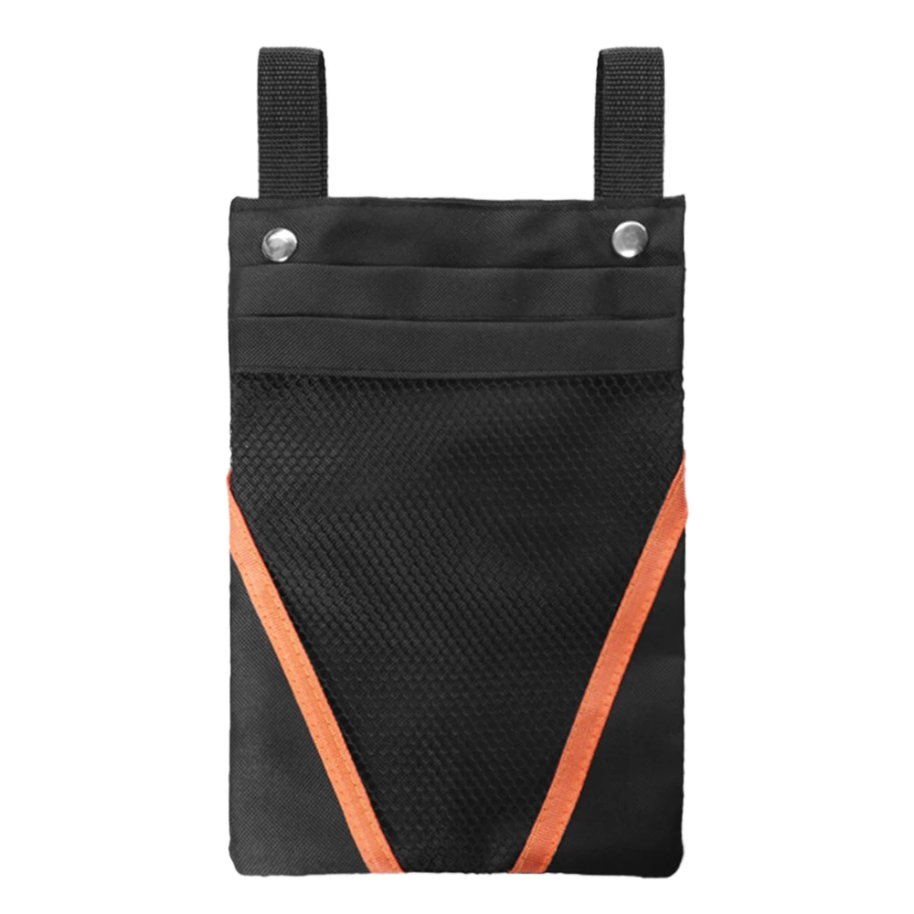 Black with orange Велосипедная ручка, сумка для велосипеда, передняя рамка, чехол для телефона, корзина для хранения велосипеда, передняя сумка для бутылки, передняя сумка для велосипеда - Цвет: Black with orange