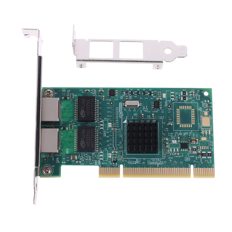 PCI 10/100/1000 Мбит/с зарядное устройство с двумя портами RJ45 гигабитный контроллер