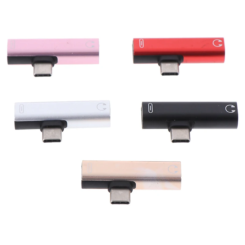 2 in 1 USB Type C 3.5mm Jack Audio Headphone Adapter For Xiaomi mi 9 Samsung galaxy s10 s10+ Adaptater Charging dropship | Мобильные