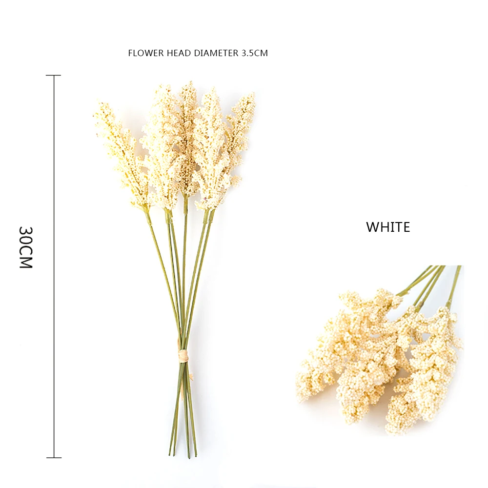 2019 маленький свежий с травой искусственный цветок уха шелковые искусственные
