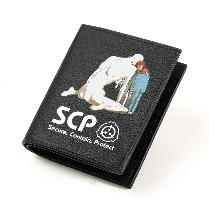 Длинный кошелек SCP Foundation в стиле аниме унисекс для монет женский короткий
