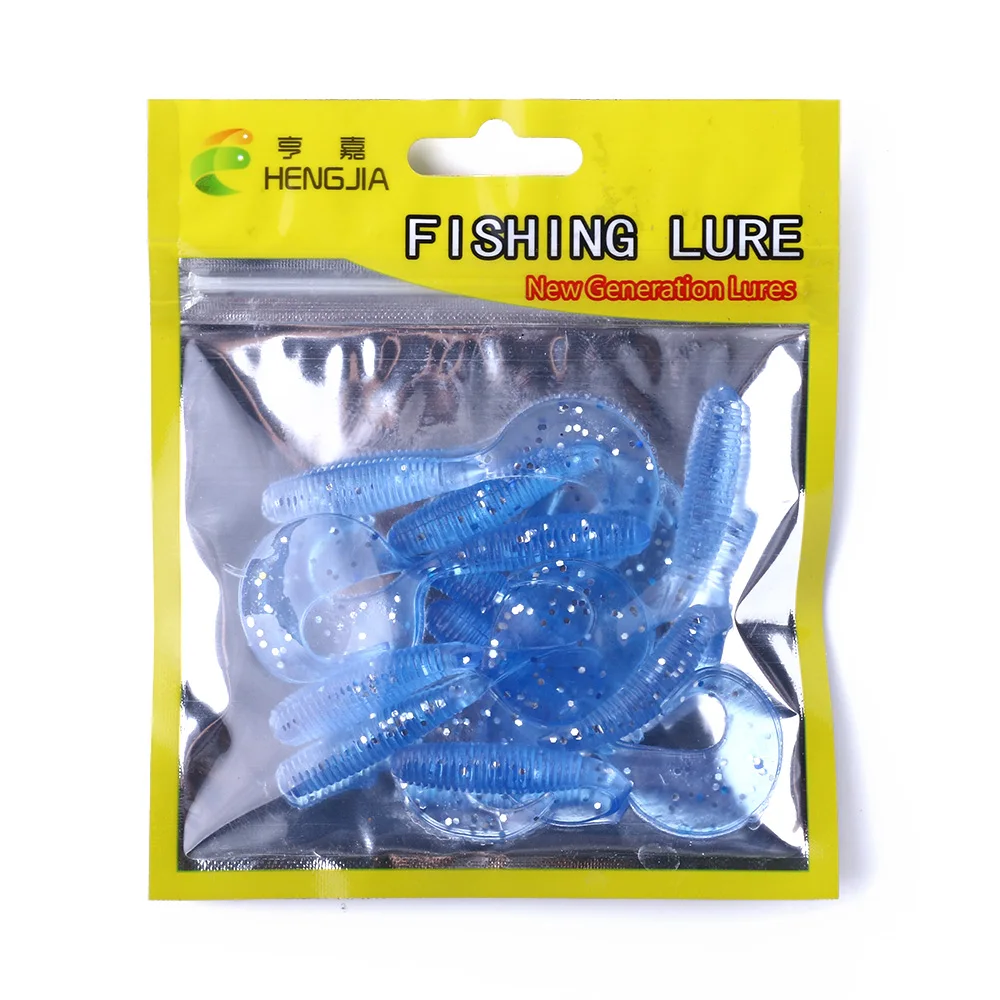 

10pcs Jig Head Soft Bait 65mm 2g Silicone Worm Shad Vivid Grubs Fishing Lure Pesca Artificial Soft Lures for Fishing