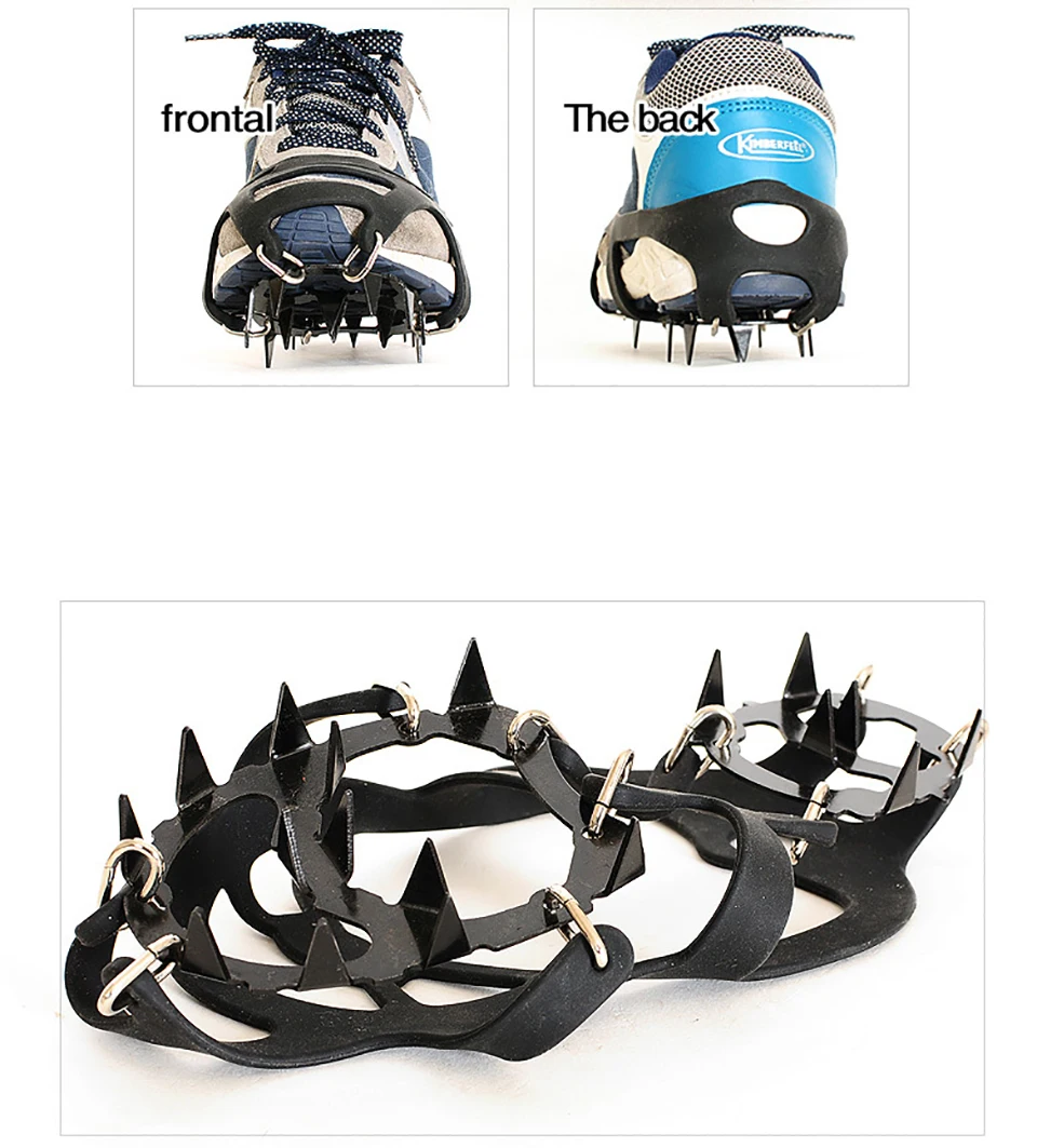 Пара качественных Противоскользящих 18 зубчатых скоб для альпинизма зимней