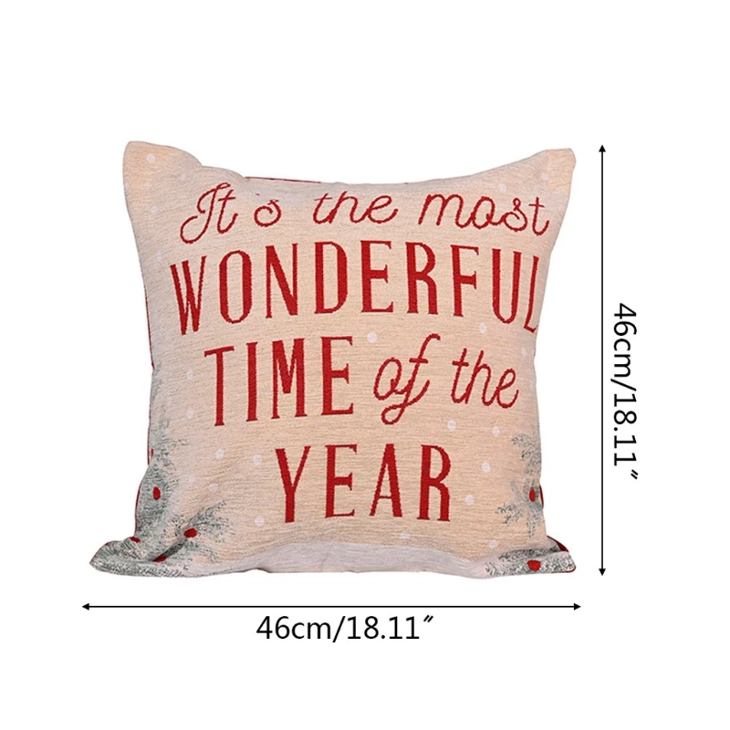 Для волос (4 предмета) Рождество накидка для подушки льняная Подушка диванная