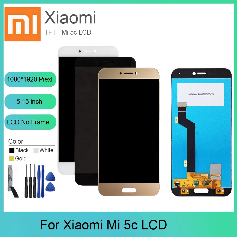 5 15 &quotдля Xiaomi Mi5C ЖК экран дисплея Замена дисплей + сенсорный для Mi 5c Smartphon