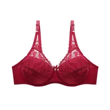 Plus Size Bra Woman Sexy Bralette Female Underwear Push Up Sexy Lace Floral Lingerie Brassiere Women Underwear Bra BANNIROU (2)