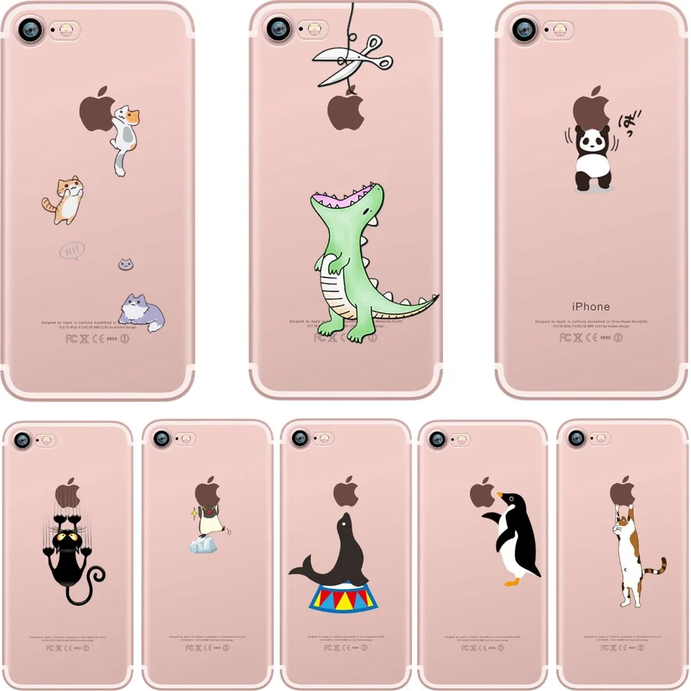 Ciciber чехлы для телефонов милые животные катушка Кот панда Мягкий ТПУ чехол IPhone 11