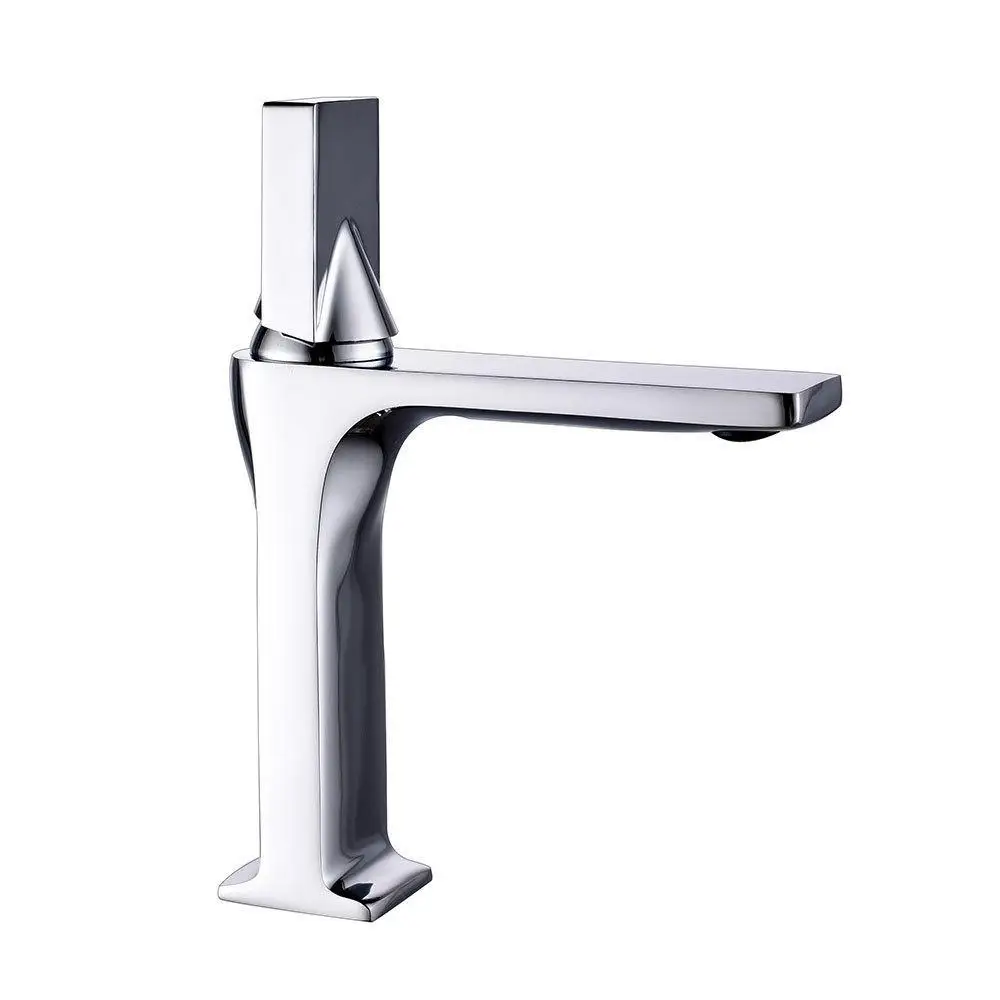 

Bathroom Faucet Black Single Handle Hot Cold Switch Water Mixer Taps Wash Basin Bathroom Deck Mounted Basin Faucet