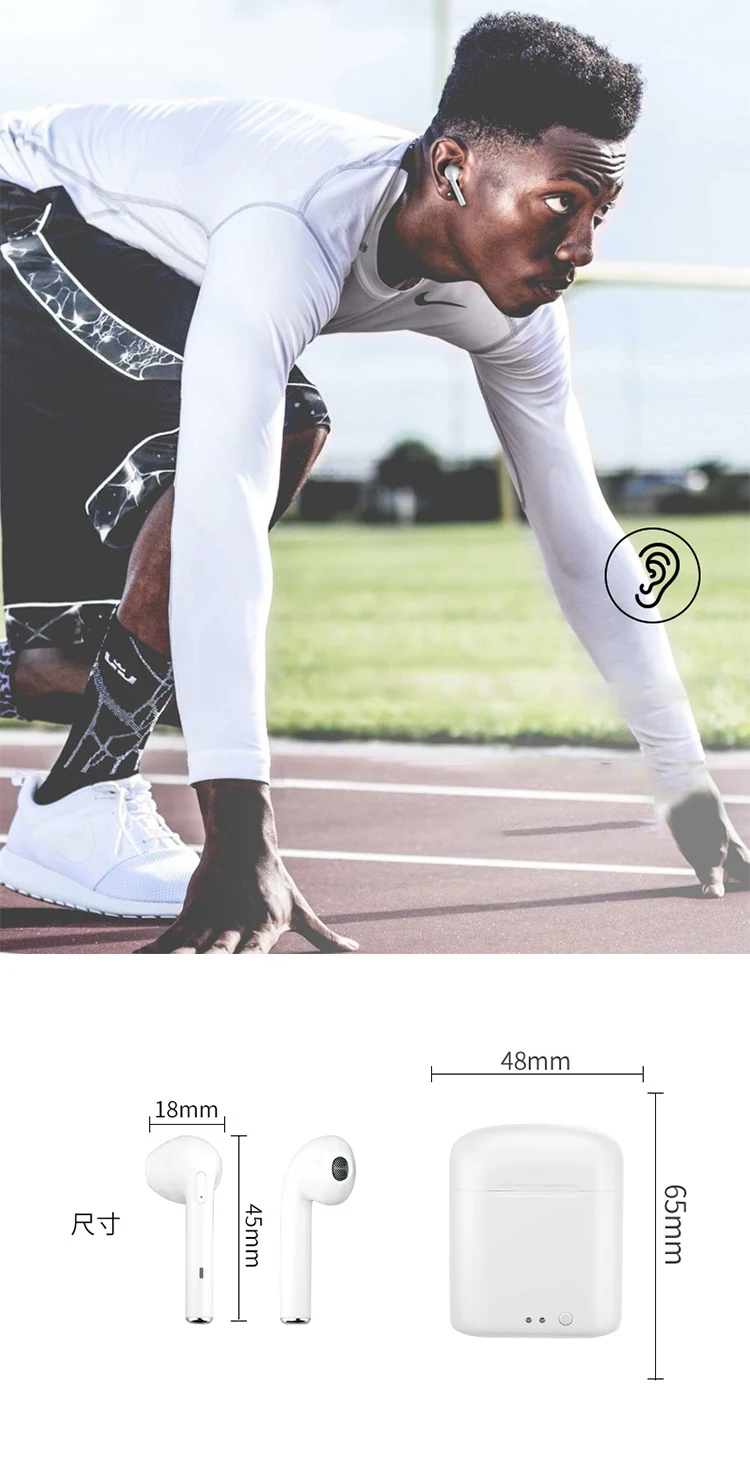 Mangoman i7s Tws Wireless Headphones Bluetooth Earphones Air Earbuds Handsfree in ear Headset wireless bluetooth headphones i7s