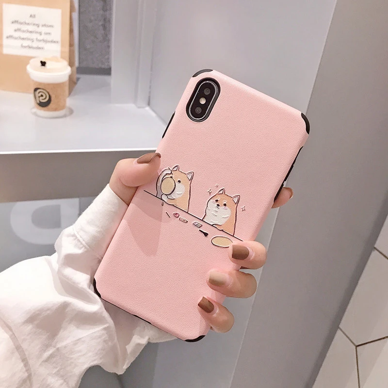 Симпатичные Шиба ину рельефные чехлы для huawei P30 P20Lite mate 20 Pro мягкий чехол для Honor 8X10 20 V20 9X Play Nova 3 3i 4 5Pro 5i