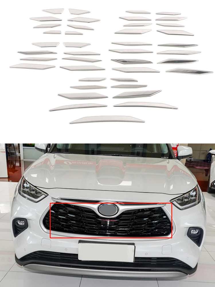 

Декоративная наклейка на передний бампер для Toyota Highlander 2020 2021 2022