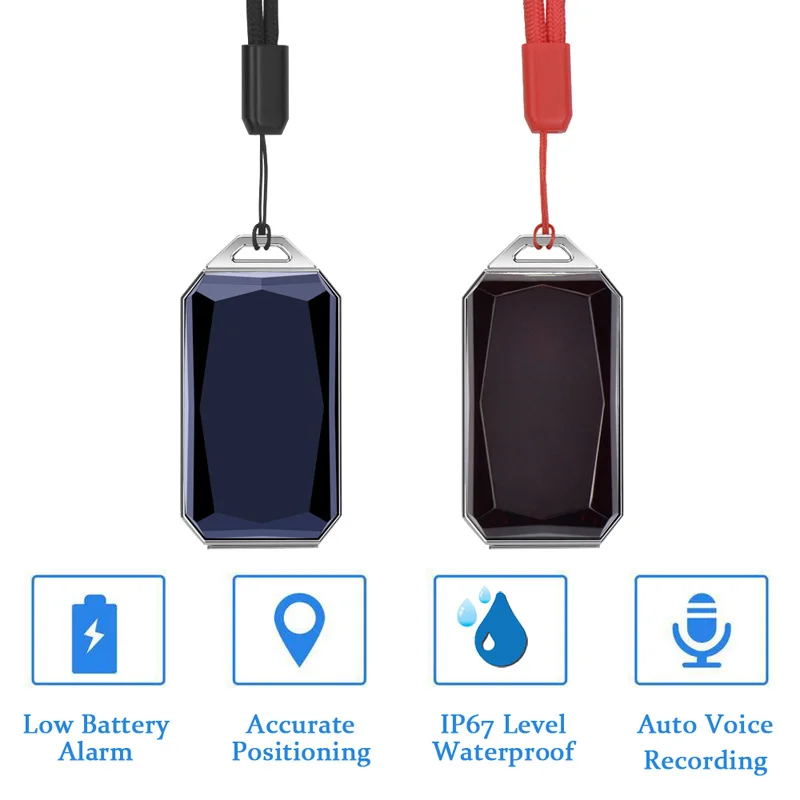 Новые продукты IP67 Водонепроницаемый модный кулон с драгоценным камнем GSM AGPS Wifi LBS