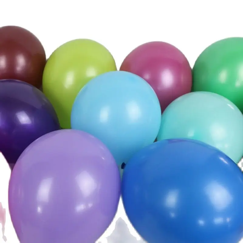 50pcs10 дюймов толстой подошве с круглым носком ярких латексные воздушные шары на