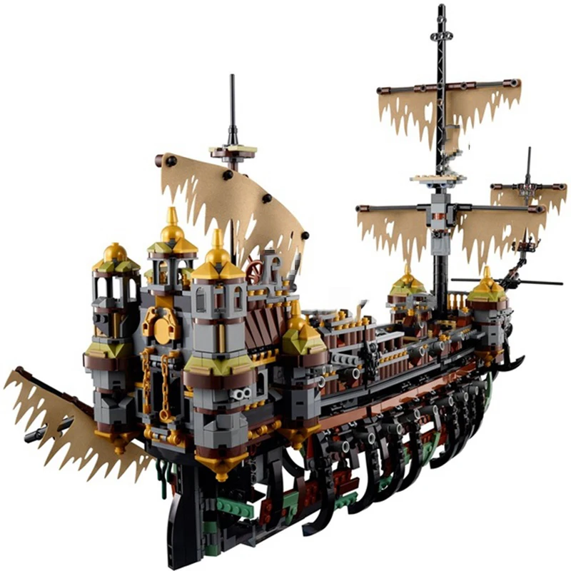 Пират Карибы silent Mary ghost ship фигурка из фильма капитан Джек Воробей классический корабль-стиль