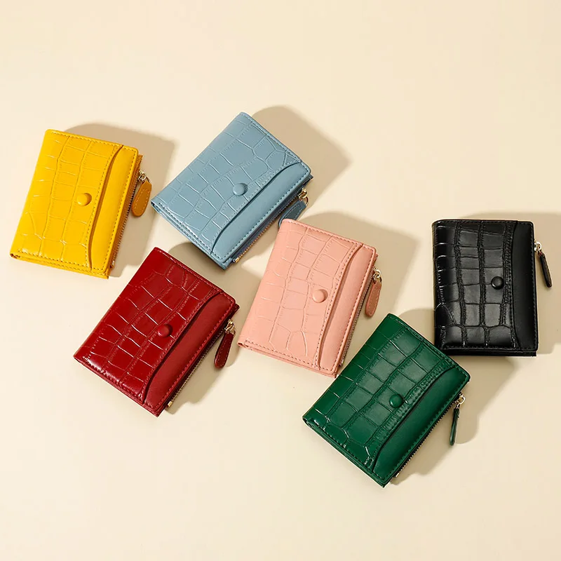 

new Stone Pattern Small Wallet Women Pu Leather Female Purse Zipper Coin Pocket Short Money Change Purse Mini Lady Wallet Purse