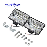 moflyeer new car led work light double lamps 60w highlight off road cars roof searchlight lamp waterproof motorcycle headlight
