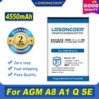 100% Оригинальный аккумулятор LOSONCOER 4550 мА  ч для AGM A8 A1 Q SE мобильный телефон, для Mann ZUG 5S ZUG5S ZUG5SQ ZUG 5SQ
