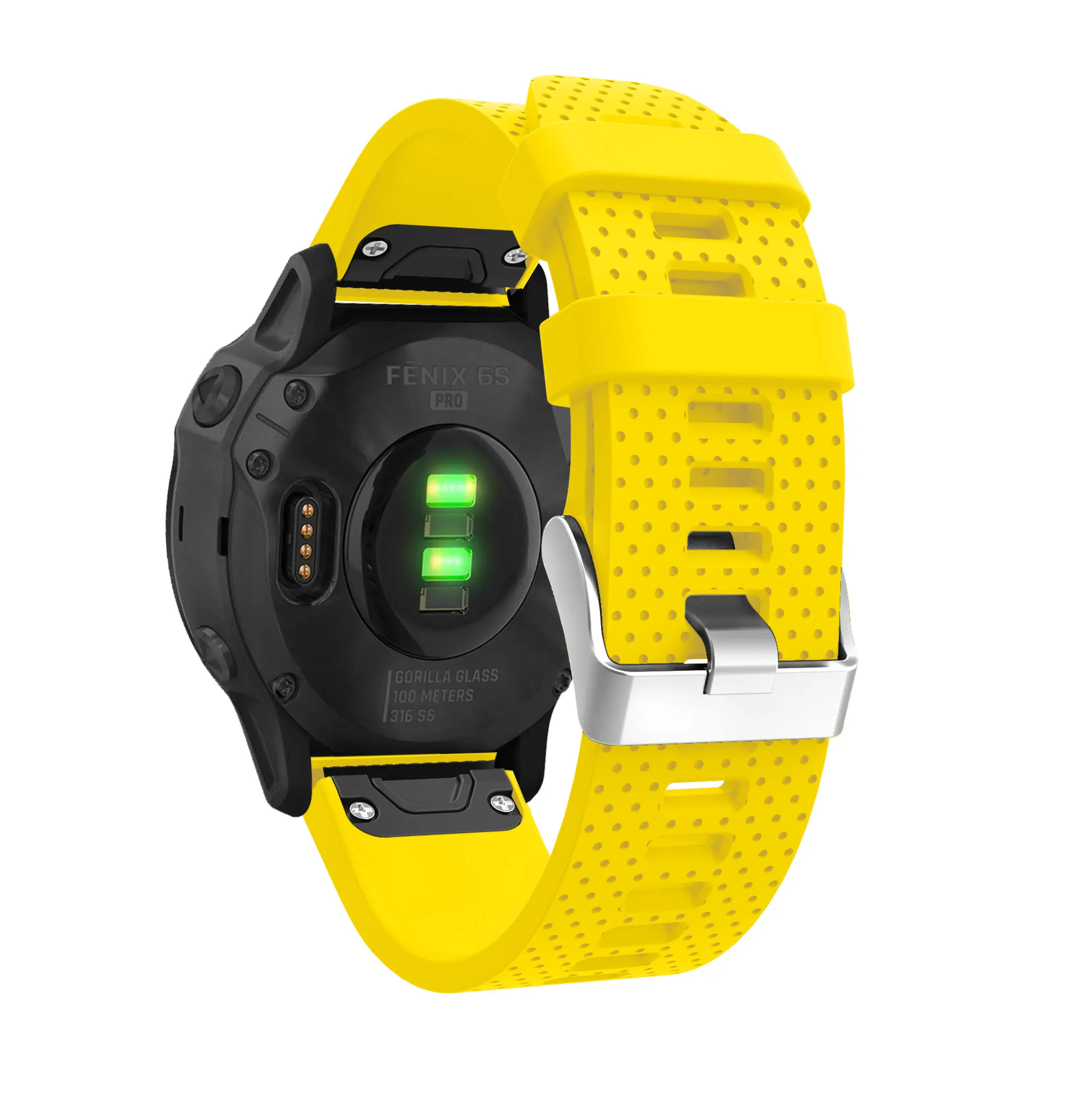 Фото Классический ремешок для часов Garmin Fenix 5S, мягкий спортивный силиконовый ремешок для Garmin Fenix 6S, Смарт-часы, быстросъемный модный ремешок на за... №3