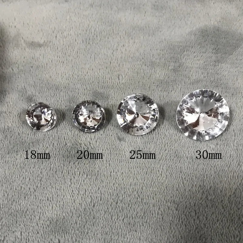 Прозрачная акриловая пуговица 100 шт./лот 18/20 мм хрустальные пуговицы для одежды
