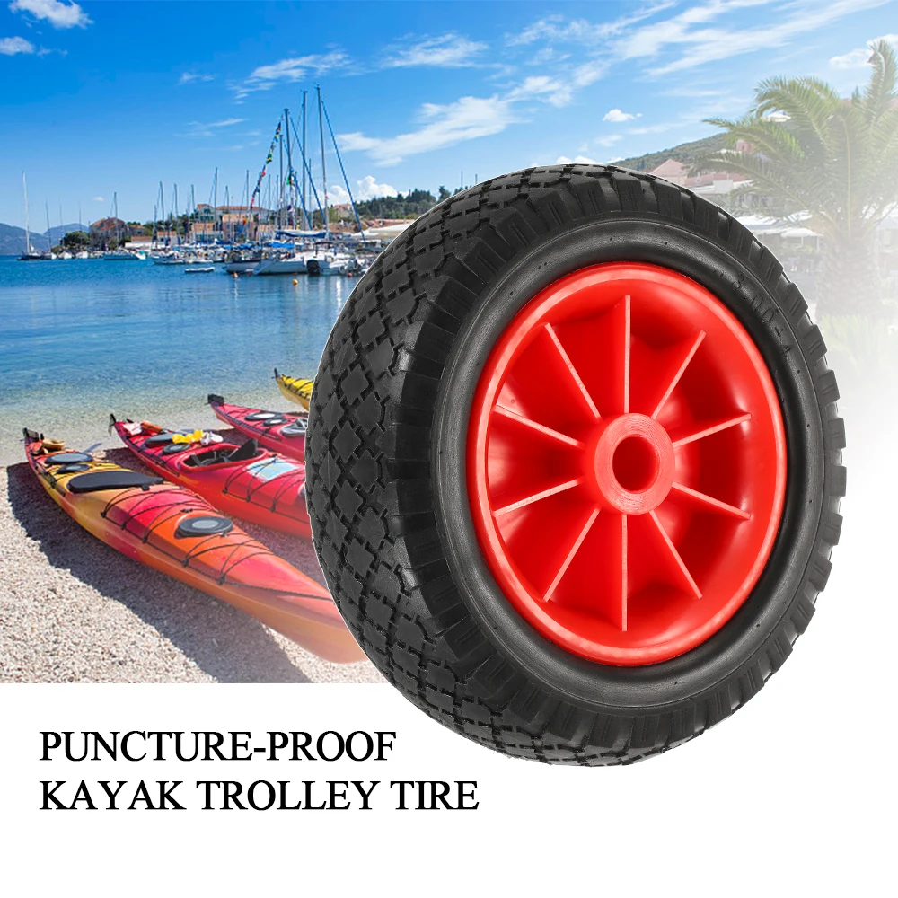 

8" / 10" Puncture-proof Tire Wheel for Kayak Canoe Trolley Cart Replacement Tire Kayak Wheel