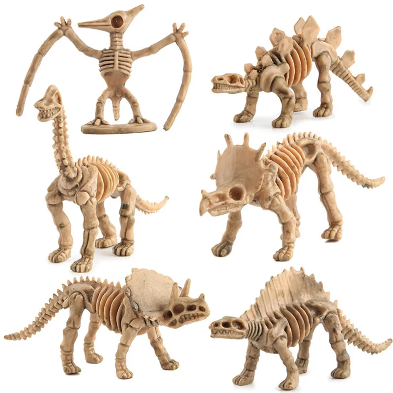 

12pcs Dinosaur Toys Fossil Skeleton Simulation Model Set Mini Action Figure Jurassic Educational Creative for Boys Children