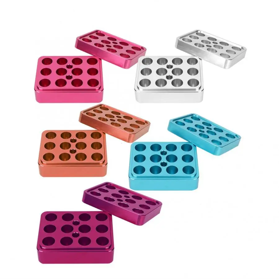 Профессиональные 12 отверстий 9 3 мм DIY алюминиевый сплав губная помада заполнение