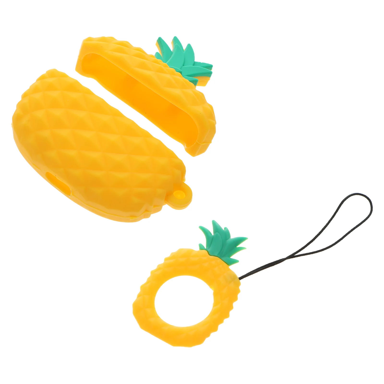 

Pineapple Shape Wireless Earphone Shell Earbuds Box Compatible with Airpods Pro