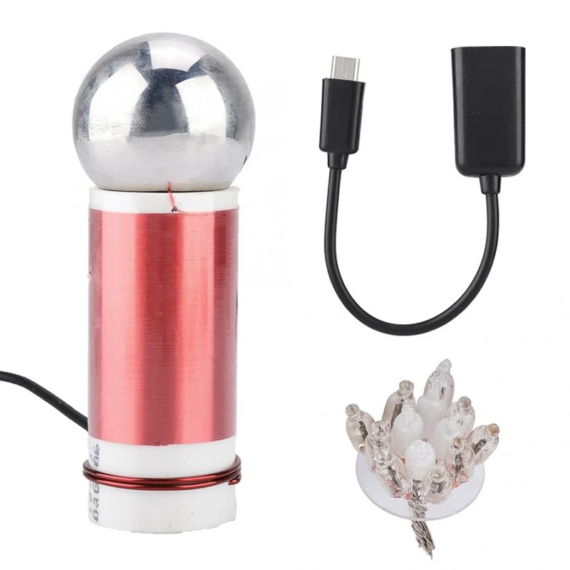 5 в 1 Вт супер мини-катушка для самовозбуждения Tesla беспроводной передачи