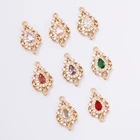 WHSOK 50 шт. 12*20 мм Ювелирные изделия из жемчуга Аксессуарыручной работыCZ подвескикрасочныеконнекторы с кристалламиаксессуары 