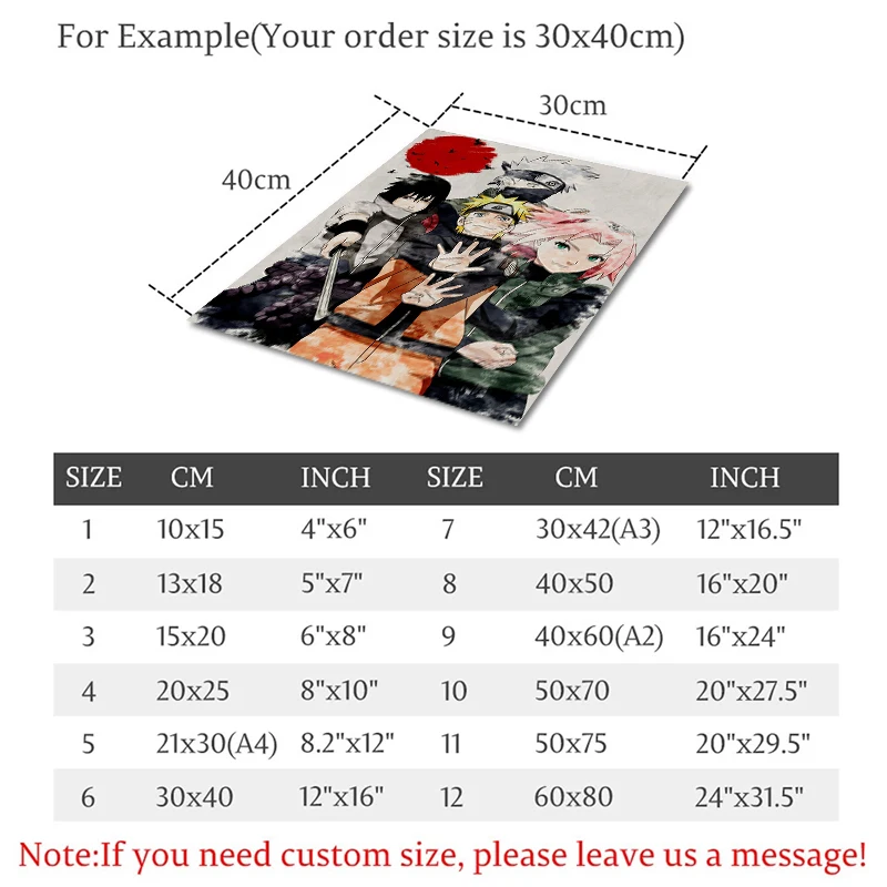 Японское аниме Наруто ретро постер Саске Итачи винтажное настенное Искусство