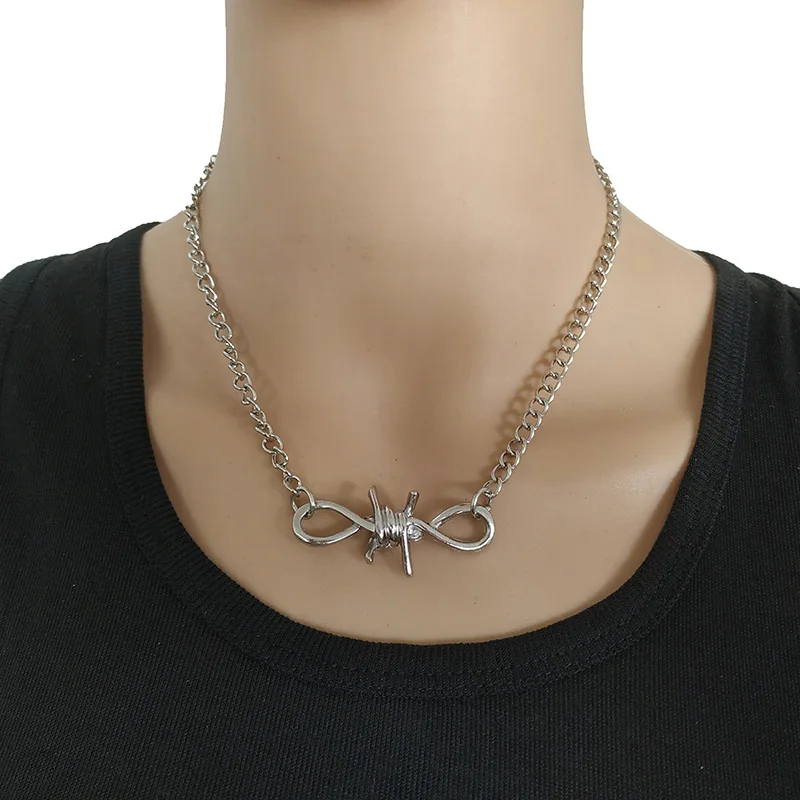 Новинка 2019 мужское и женское ожерелье ручной работы с шипами металлический