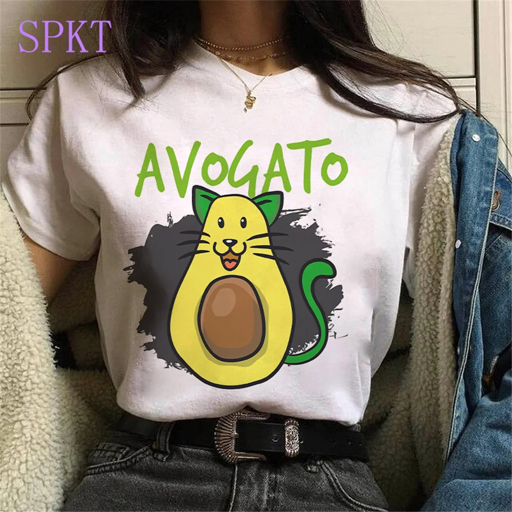 

Kawaii cartoon anime printing Tees Harajuku funny Avocado Manga t shirt women gothic punk tops oversized women/men's T-Shirts