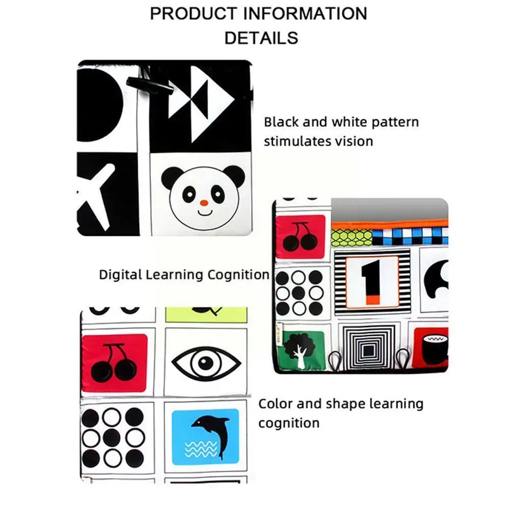 

Tummy Floor Mirror Visually Inspire Black And Gift Baby Years Mirror Toys Educational White 0-3 Old Y7o8