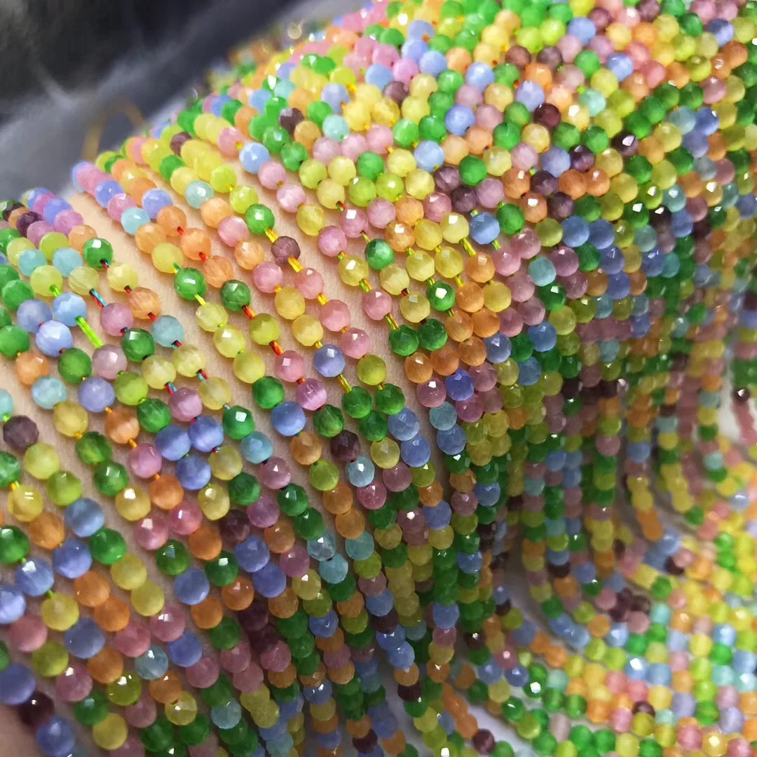 Бусины Из Натурального хрусталя разноцветные опаловые бусины в форме