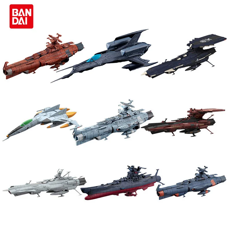 

Оригинальная Сборная модель Bandai, набор для коллекции машинного оборудования, Космический боевой корабль, фигурка Ямато из ПВХ, игрушки, фиг...