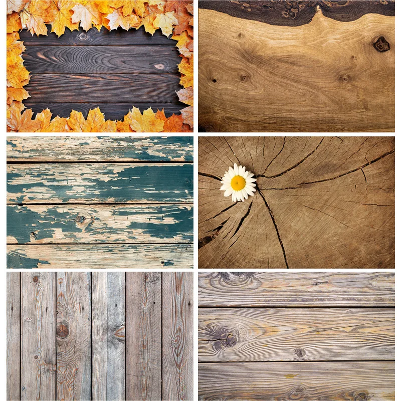 

ZHISUXI Vinyl Wood Board Photography Backdrops Props Wooden Plank Floor Photo Studio Background 201119MKB-01