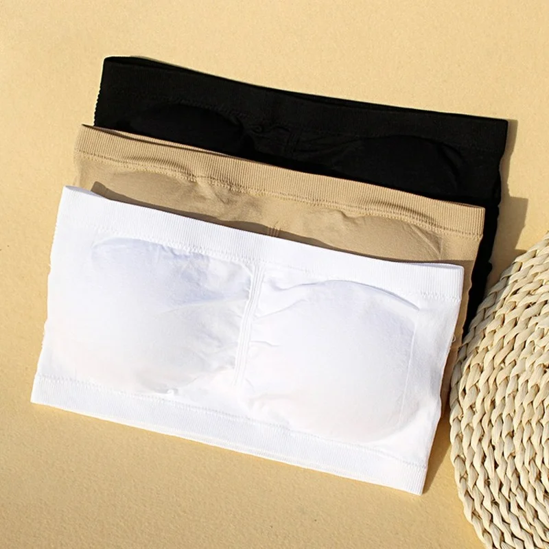 

Stringproof black and white strapless bra double into a strapless padded summer bra bottom for ladies