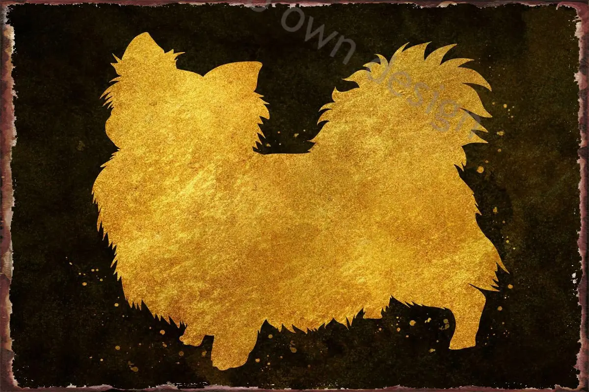 

Жестяная Табличка с длинными волосами Чихуахуа для собак, жестяные таблички, Настенный декор, Ретро винтажный металлический знак для худож...