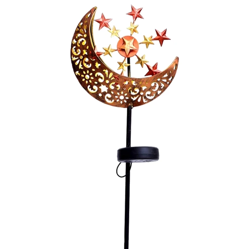 Светильник на солнечной батарее для внутреннего дворика ажурный проекционный