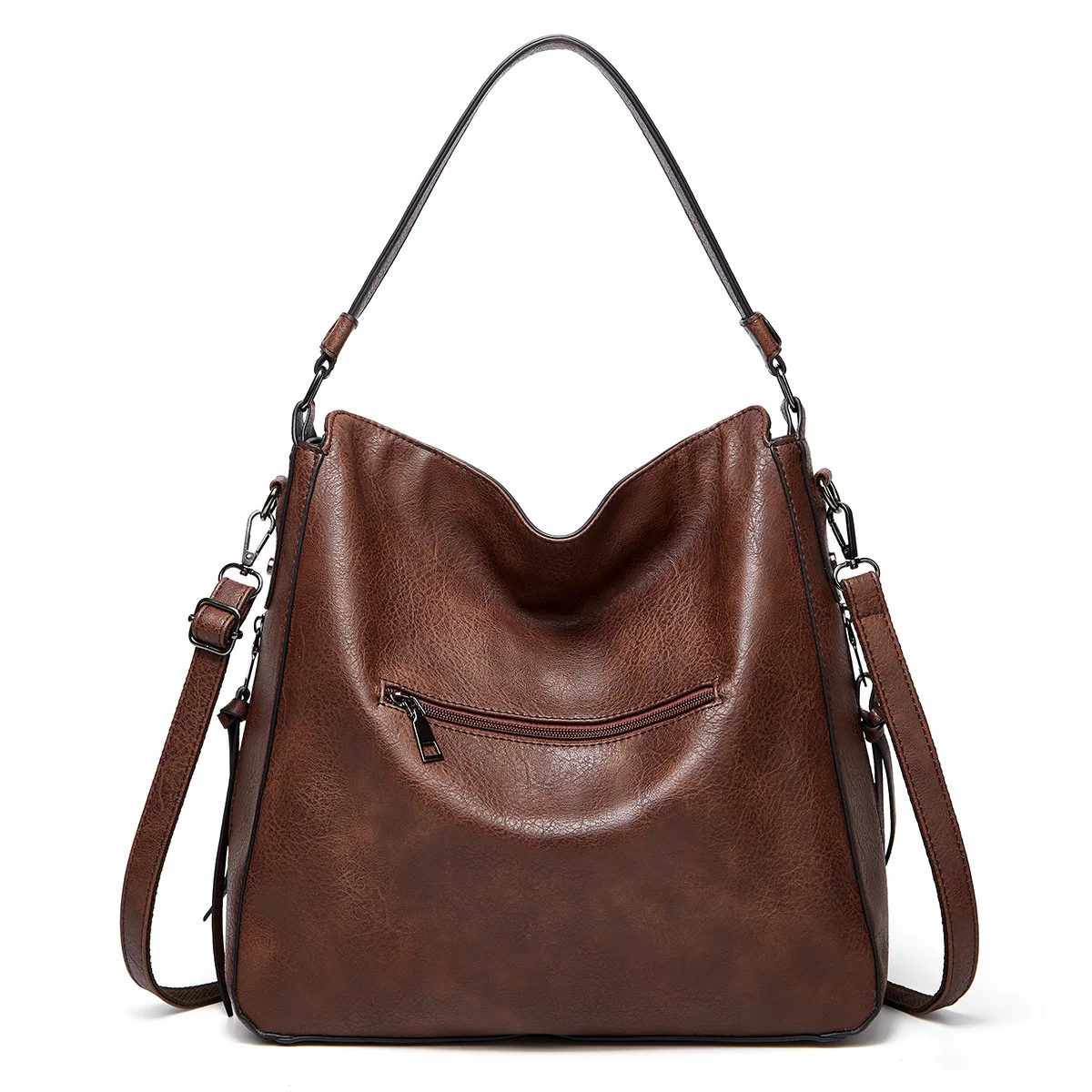 

MAYATA Winter Vintage PU Leather Handbag tassel 2021 Women Bag Female Hand Bag Luxury Totes Bag Fashion Shoulder Bag