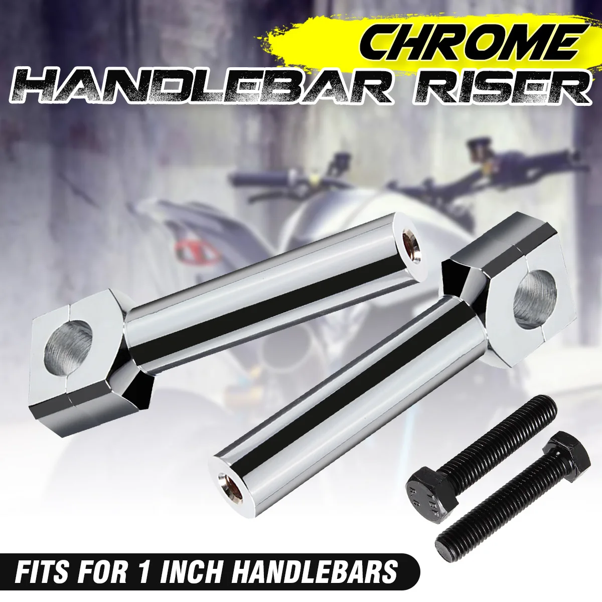 6 дюймов 15 см Универсальный алюминиевый хром заготовка мотоцикл руль набор|Руль