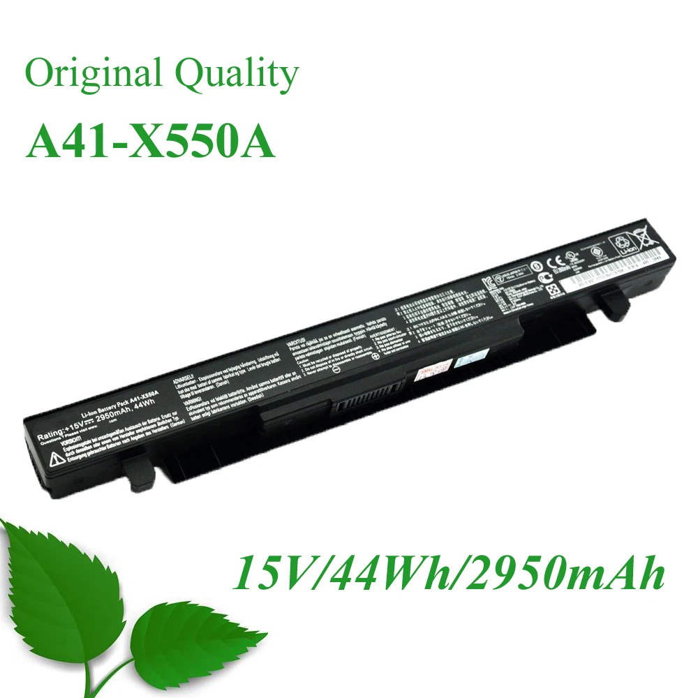 Батарея для A41-X550 A41-X550A A450 A550 F450 F550 F552 K550 P450 P550 R409 R510 X450 X550 X550C X550A 15В/44WH/2950 мА-ч |